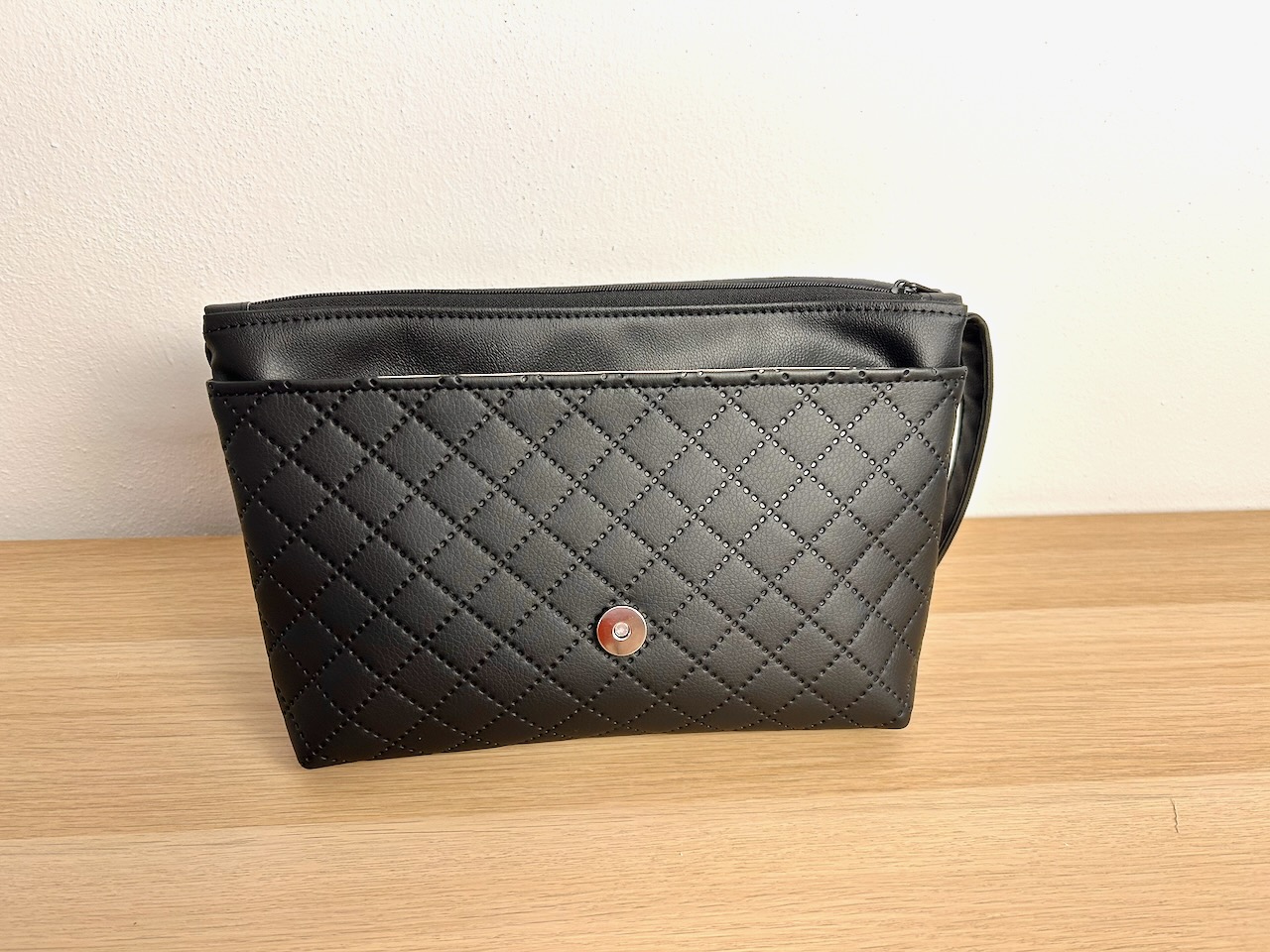 Torbica Nataša - črna, vrtnice - slika 5